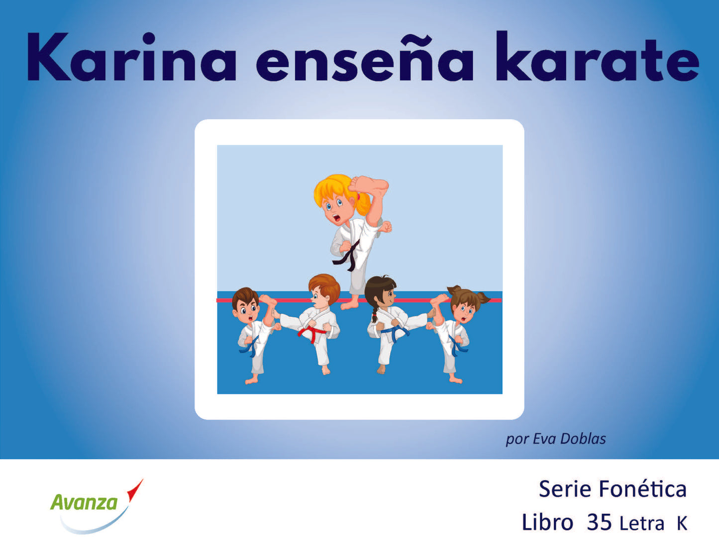 Karina enseña karate