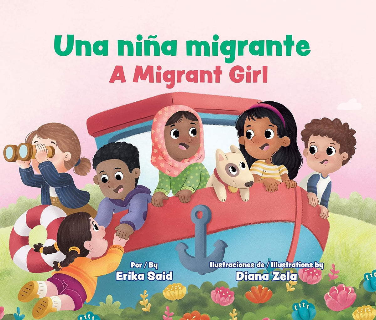 Una niña migrante