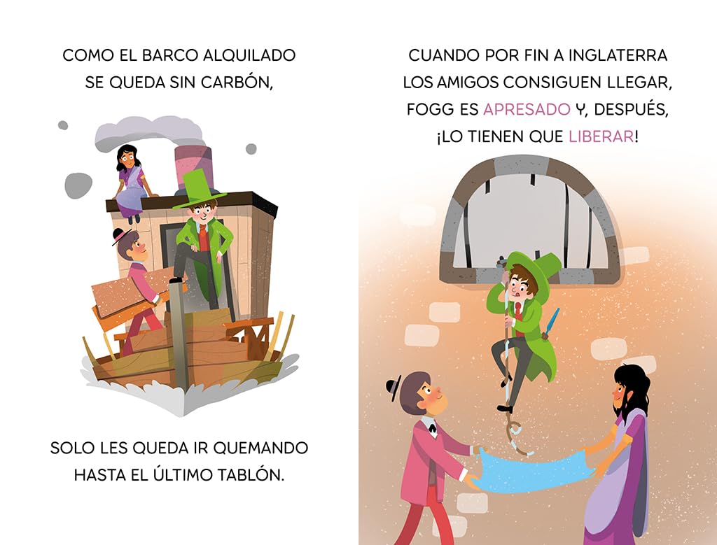 Aprende a leer con Verne: La vuelta al mundo en 80 días