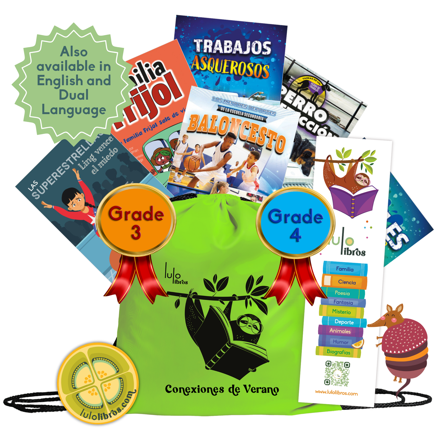 Grade 3-4 Spanish Summer Backpack
