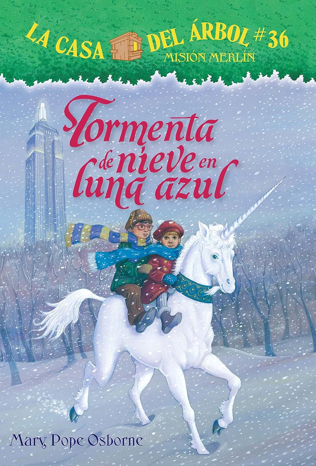Tormenta de nieve en luna azul