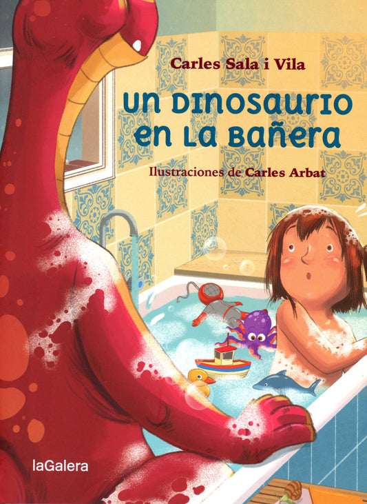 Un dinosaurio en la bañera