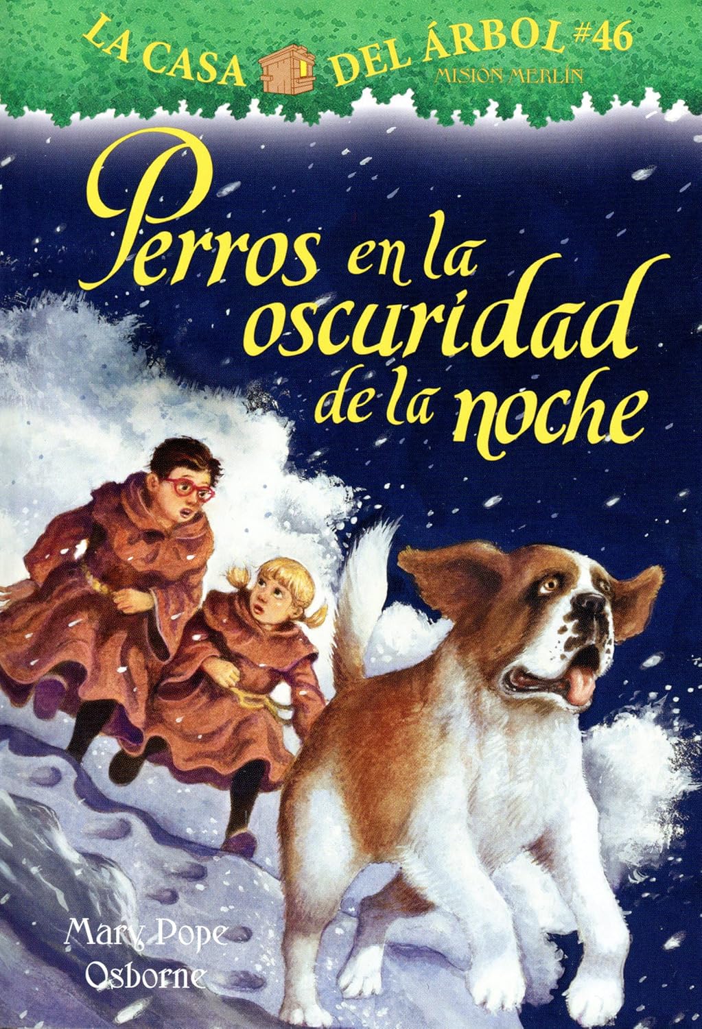Perros en la oscuridad de la noche