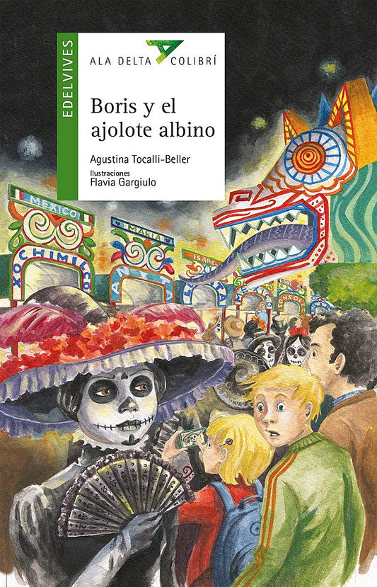 Boris y el ajolote albino