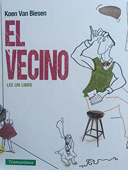 El vecino lee un libro