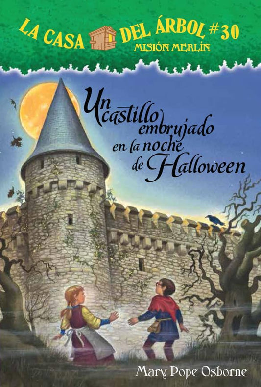 Un castillo embrujado en la noche de Halloween