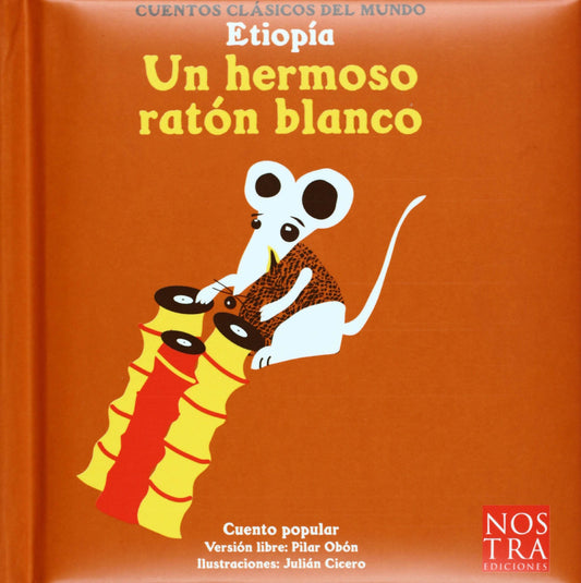 Un hermoso raton blanco